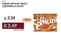 Prezzemolo e Vitale Findus sofficini funghi e mozzarella offerta