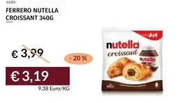 Prezzemolo e Vitale Ferrero nutella croissant offerta