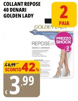 Tigros Collant repose 40 denari GOLDEN LADY offerta