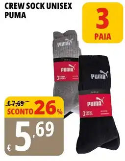 Tigros Crew sock unisex PUMA offerta