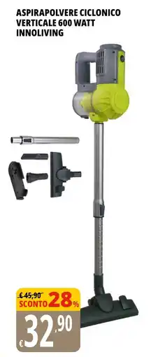 Tigros Aspirapolvere ciclonico verticale 600 watt INNOLIVING offerta