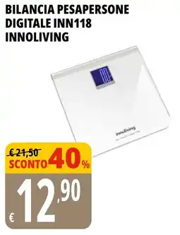 Tigros Bilancia pesapersone digitale INN118 INNOLIVING offerta