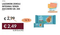 Prezzemolo e Vitale Lazzaroni zerole integrali senza zucchero offerta