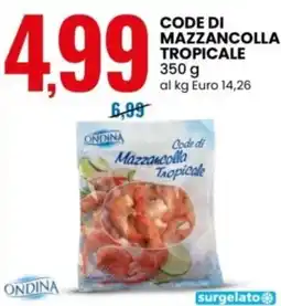 Eurospin Code di mazzancolla tropicale ONDINA offerta