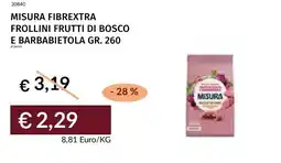 Prezzemolo e Vitale Misura fibrextra frollini frutti di bosco e barbabietola offerta