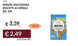Prezzemolo e Vitale Misura dolcesenza biscotti ai cereali offerta