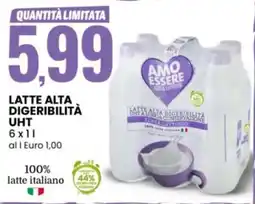 Eurospin AMO ESSERE Latte alta digeribilità UHT offerta