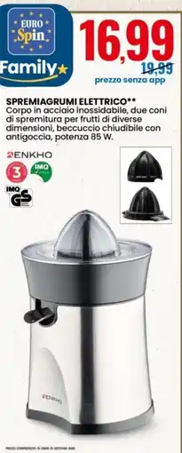 Eurospin Spremiagrumi elettrico ENKHO offerta