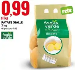Eurospin Patate gialle foglia verde le Patate offerta