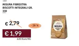 Prezzemolo e Vitale Misura fibrextra biscotti integrali offerta