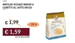 Prezzemolo e Vitale Matilde vicenzi wafer a cubetti al latte offerta