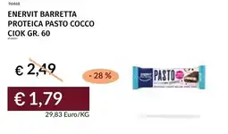 Prezzemolo e Vitale Enervit barretta proteica pasto cocco ciok offerta