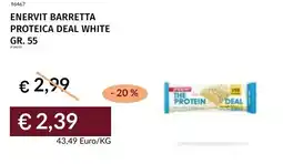 Prezzemolo e Vitale Enervit barretta proteica deal white offerta
