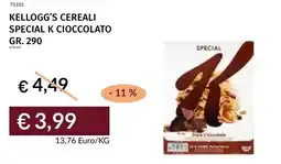 Prezzemolo e Vitale Kellogg's cereali special k cioccolato offerta