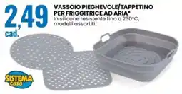 Eurospin Vassoio pieghevole/tappetino per friggitrice ad aria SISTEMA casa offerta