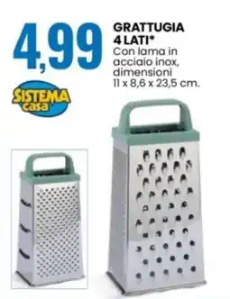 Eurospin Grattugia 4 lati SISTEMA casa offerta