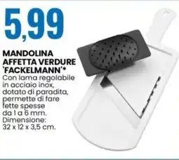 Eurospin Mandolina affetta verdure 'FACKELMANN' offerta