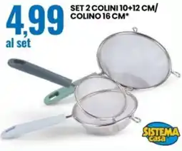 Eurospin Set 2 colini 10+12 cm/ colino 16 cm SISTEMA casa offerta