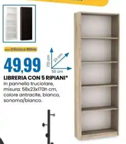 Eurospin Libreria con 5 ripiani offerta