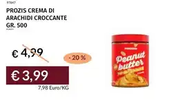Prezzemolo e Vitale Prozis crema di arachidi croccante offerta