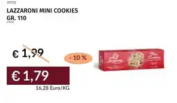 Prezzemolo e Vitale Lazzaroni mini cookies offerta