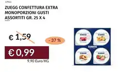 Prezzemolo e Vitale Zuegg confettura extra monoporzioni offerta