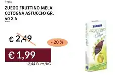 Prezzemolo e Vitale Zuegg fruttino mela cotogna astuccio offerta