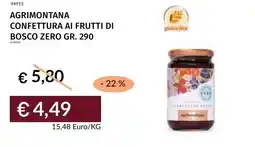 Prezzemolo e Vitale Agrimontana confettura ai frutti di bosco zero offerta