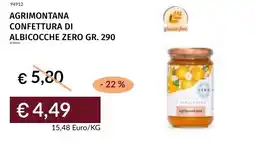 Prezzemolo e Vitale Agrimontana confettura di albicocche zero offerta