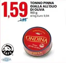Eurospin Tonno pinna gialla all'olio di oliva ONDINA offerta