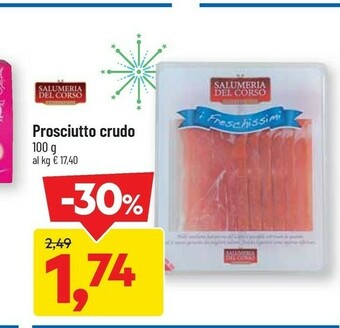 DPiù Salumeria del corso prosciutto crudo 100 g offerta