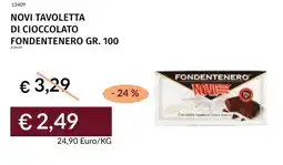 Prezzemolo e Vitale Novi tavoletta di cioccolato fondentenero offerta