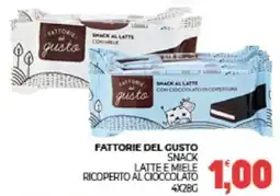 Eté Fattorie del gusto snack latte e miele ricoperto al cioccolato offerta