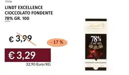 Prezzemolo e Vitale Lindt excellence cioccolato fondente 78% offerta