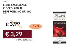 Prezzemolo e Vitale Lindt excellence cioccolato al peperoncino offerta