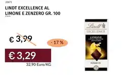 Prezzemolo e Vitale Lindt excellence al limone e zenzero offerta