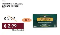 Prezzemolo e Vitale Twinings te classic intense 25 filtri offerta