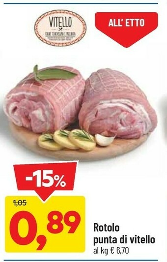 DPiù Rotolo punta di vitello offerta