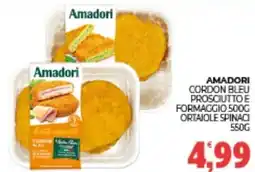 Eté Amadori cordon bleu prosciutto e formaggio 500g ortajole spinaci offerta