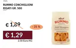 Prezzemolo e Vitale Rummo conchiglioni rigati offerta