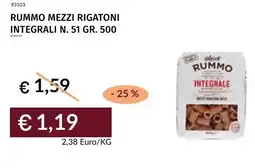 Prezzemolo e Vitale Rummo mezzi rigatoni integrali N. 51 offerta