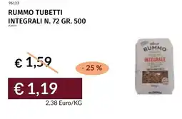 Prezzemolo e Vitale Rummo tubetti integrali N. 72 offerta