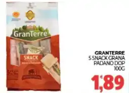 Eté Granterre snack grana padano dop offerta