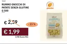 Prezzemolo e Vitale Rummo gnocchi di patate senza glutine offerta
