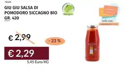 Prezzemolo e Vitale Giu giu salsa di pomodoro siccagno bio offerta
