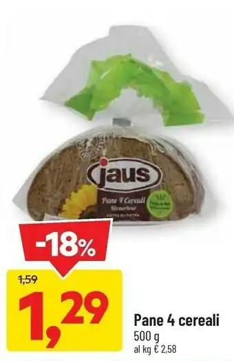 DPiù Pane 4 cereali 500 g offerta
