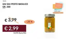 Prezzemolo e Vitale Giu giu pesto basilico offerta