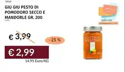 Prezzemolo e Vitale Giu giu pesto di pomodoro secco e mandorle offerta