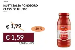Prezzemolo e Vitale Mutti salsa pomodoro classico offerta