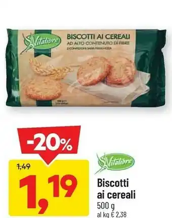 DPiù Biscotti ai cereali 500 g(ml) offerta